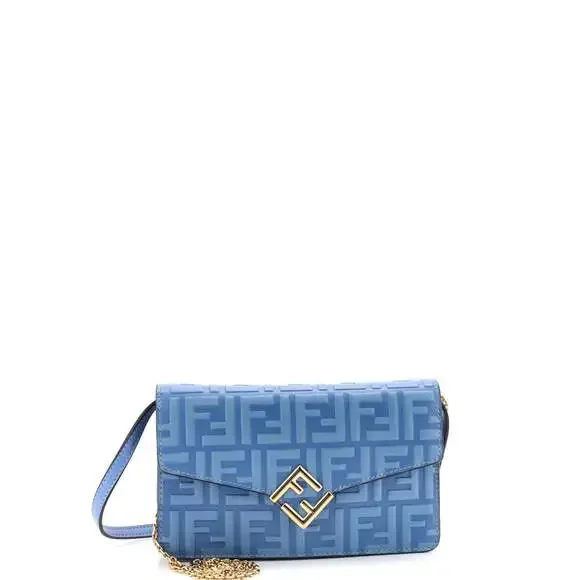 Fendi Ff Diamonds Wallet On Chain #241920F13B - Picture 1 of 7